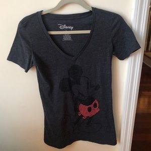 Disney Hidden Mickey V-Neck Tee